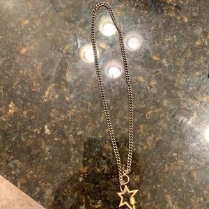 Gold lock with chain